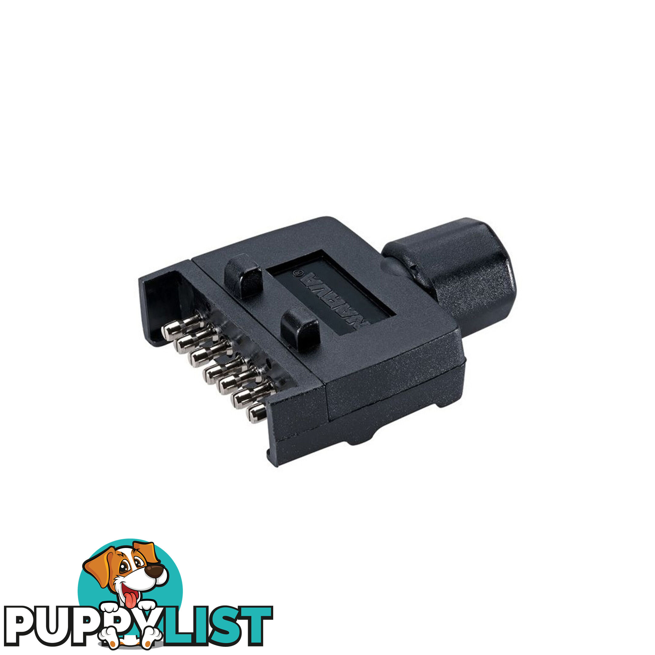 Narva 7 Pin Flat Trailer Plug  'Quickfit ' Amp Rating/pole 15A @12V SKU - 82141BL, 82141/20