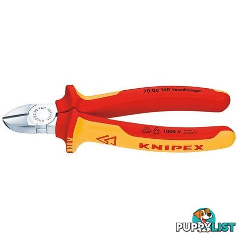 Knipex 140mm Diagonal Cutter  - 1000V VDE SKU - 7006140