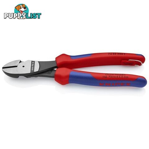 Knipex 200mm Diagonal Cutter  - High Leverage Tethered SKU - 7402200T