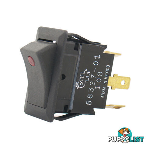 Cole Hersee Rocker Switch On / Off SPST 12v  Red LED SKU - E61-58327-01