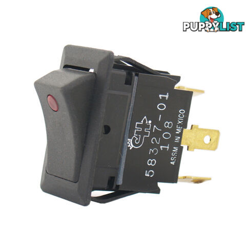 Cole Hersee Rocker Switch On / Off SPST 12v  Red LED SKU - E61-58327-01