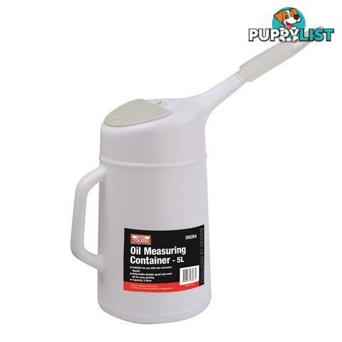 Oil Measuring Container Clip Lid  - 5L SKU - 305264