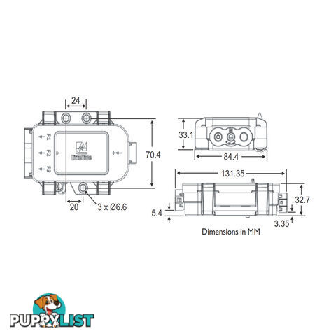 Midi Fuse MDB Power Distribution Module Up to 3 Fuses SKU - 4980933