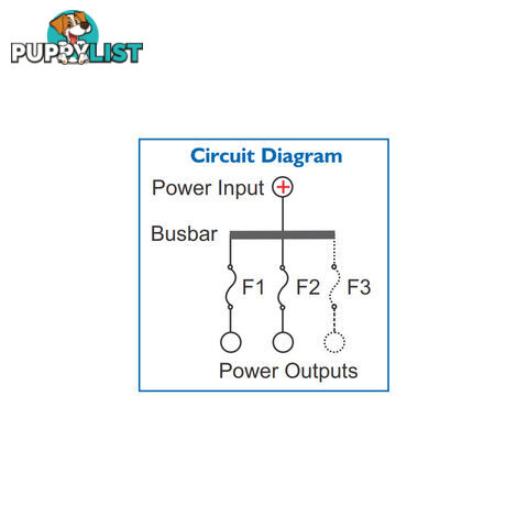 Midi Fuse MDB Power Distribution Module Up to 3 Fuses SKU - 4980933