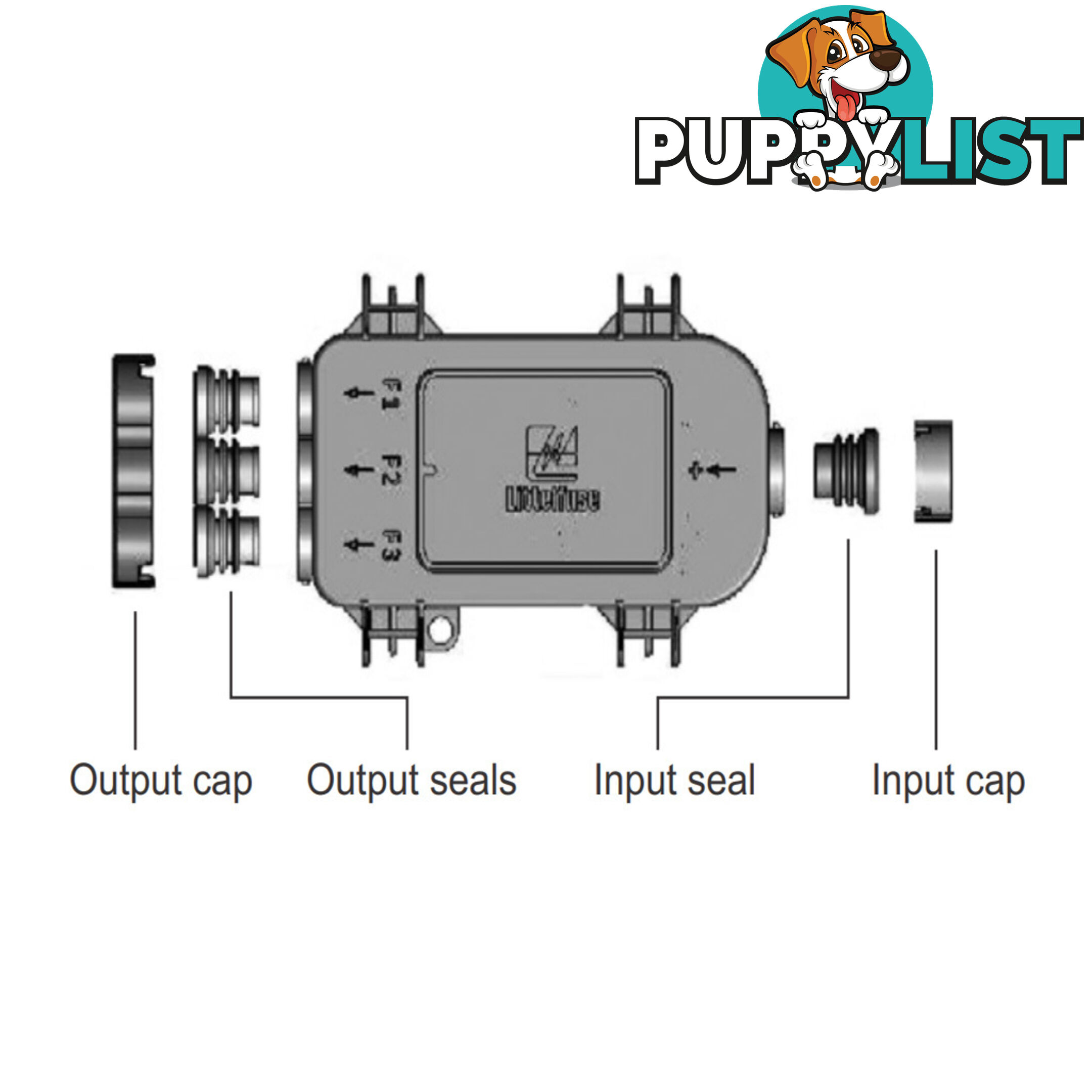 Midi Fuse MDB Power Distribution Module Up to 3 Fuses SKU - 4980933