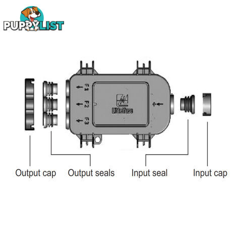 Midi Fuse MDB Power Distribution Module Up to 3 Fuses SKU - 4980933