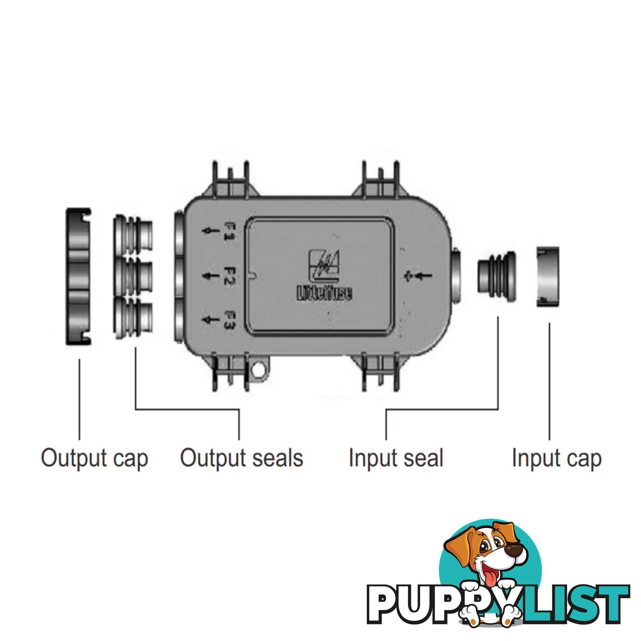 Midi Fuse MDB Power Distribution Module Up to 3 Fuses SKU - 4980933