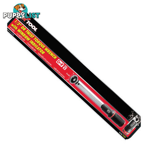 Twist Torque Wrench  40  - 200Nm 1/2 "dr 490mm Long with Window Indicator   Case SKU - PT52807