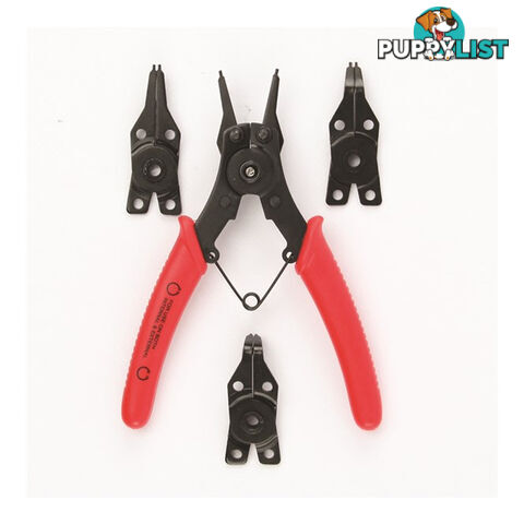 Toledo Circlip Plier Set 4 x Tips Straight 1.2   1.5mm, 45Â° x 1.5mm, 90Â° x 1.5mm SKU - 301141