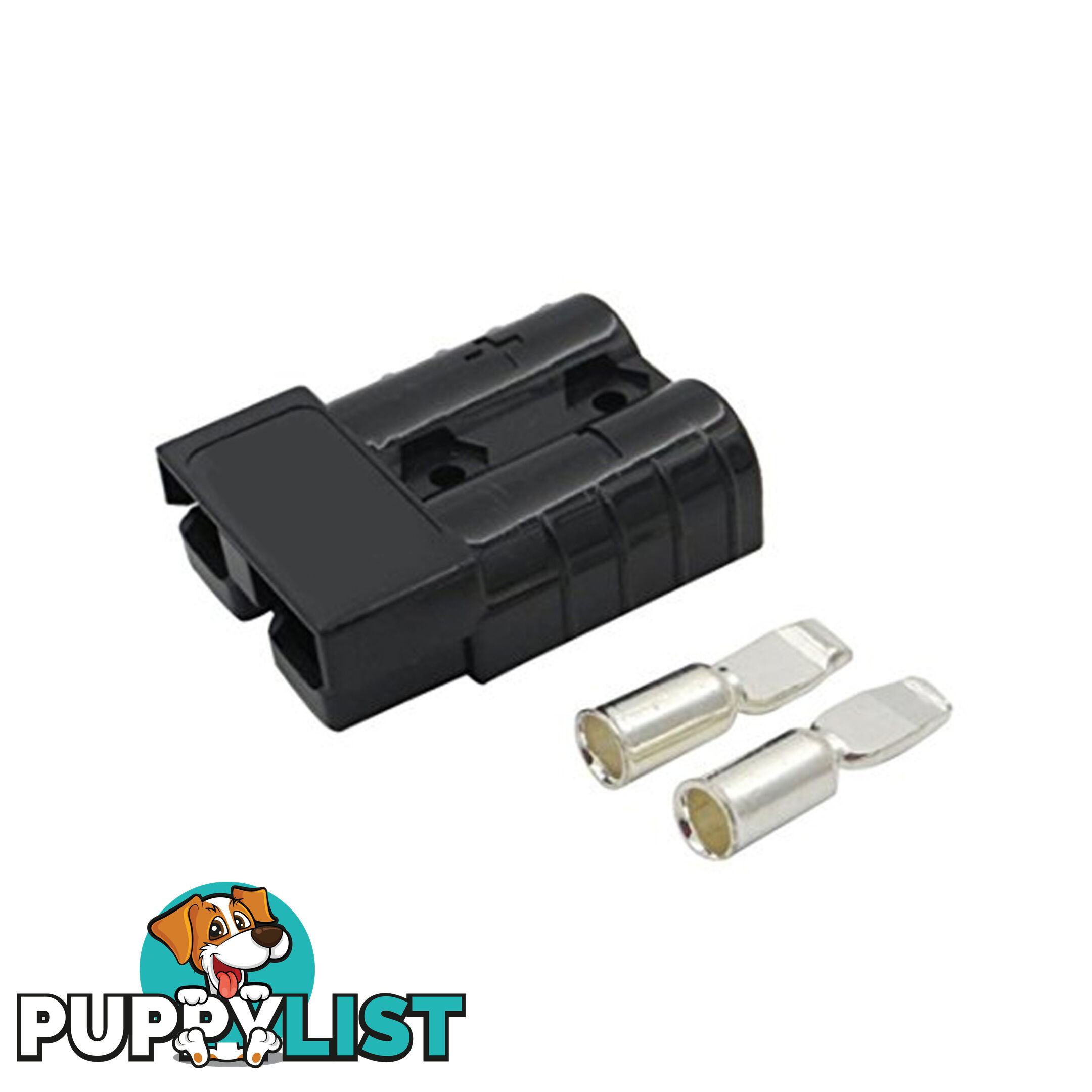 50 amp Anderson Plug Black (Single) inc Terminals SKU - 10044