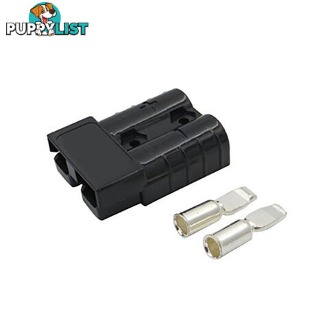 50 amp Anderson Plug Black (Single) inc Terminals SKU - 10044