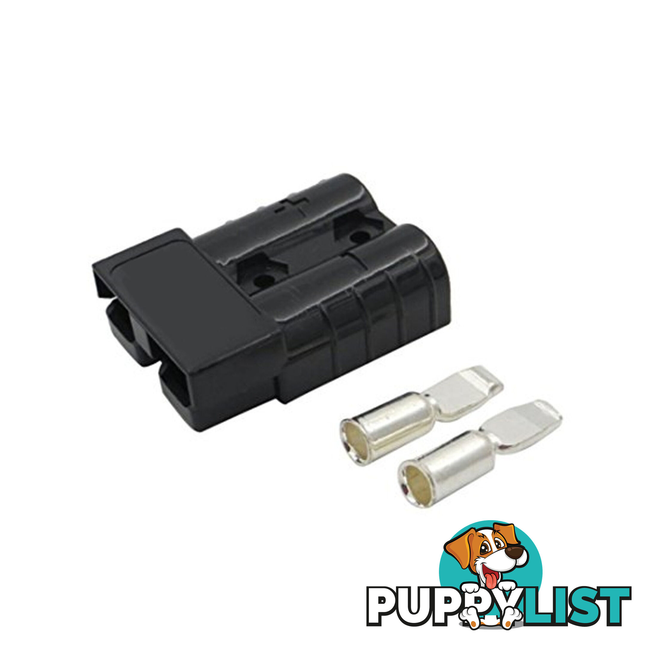 50 amp Anderson Plug Black (Single) inc Terminals SKU - 10044