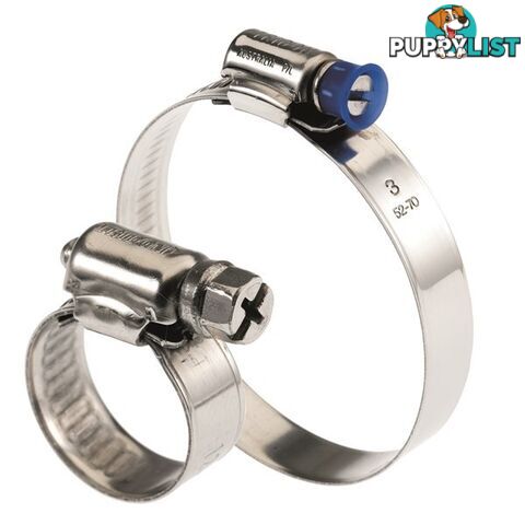 Tridon Hose Clamp 13 -20mm Solid Micro Band Collared (8mm wide) Full S. Steel 10pk SKU - SMPC00P