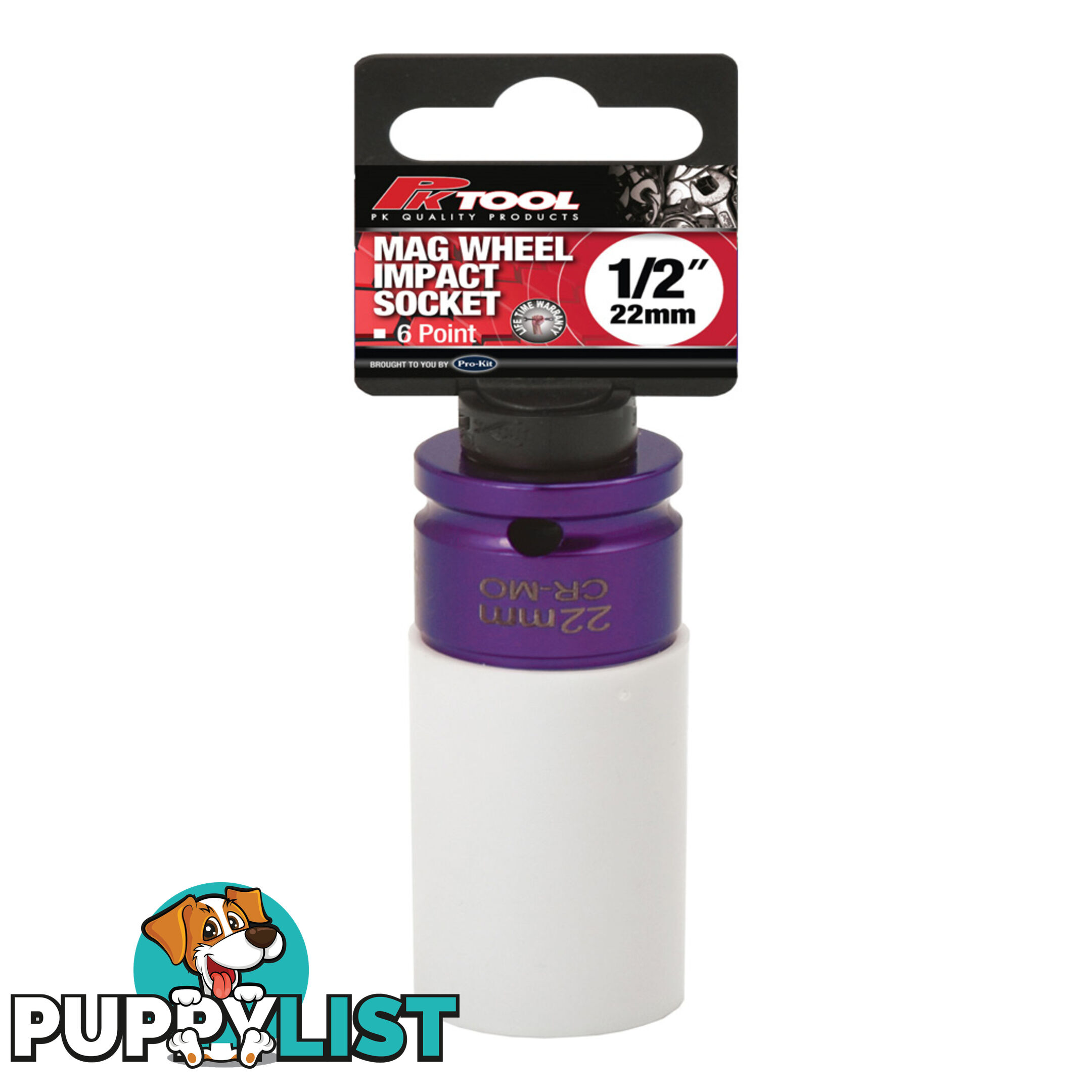 PK Tools 1/2 "dr 22mm Deep Impact Socket Mag Wheel Protection SKU - PT12541