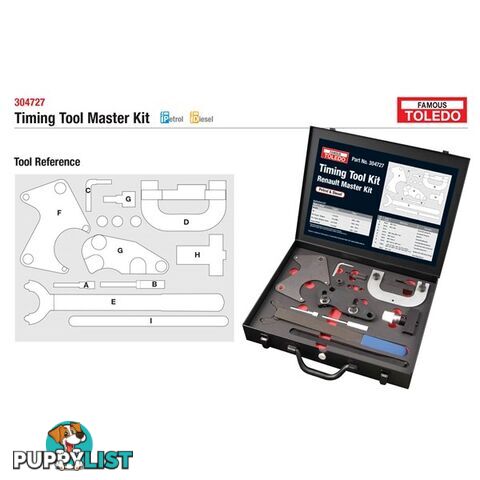 Toledo Timing Tool Kit  - Renault SKU - 304727