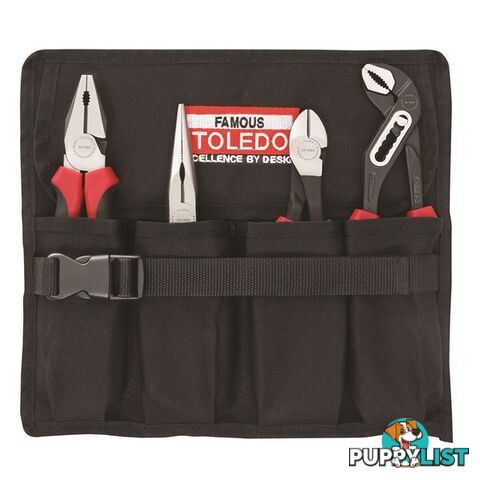 Toledo Plier Set 4pc Supplied In Reusable Tool Roll SKU - TPSA02