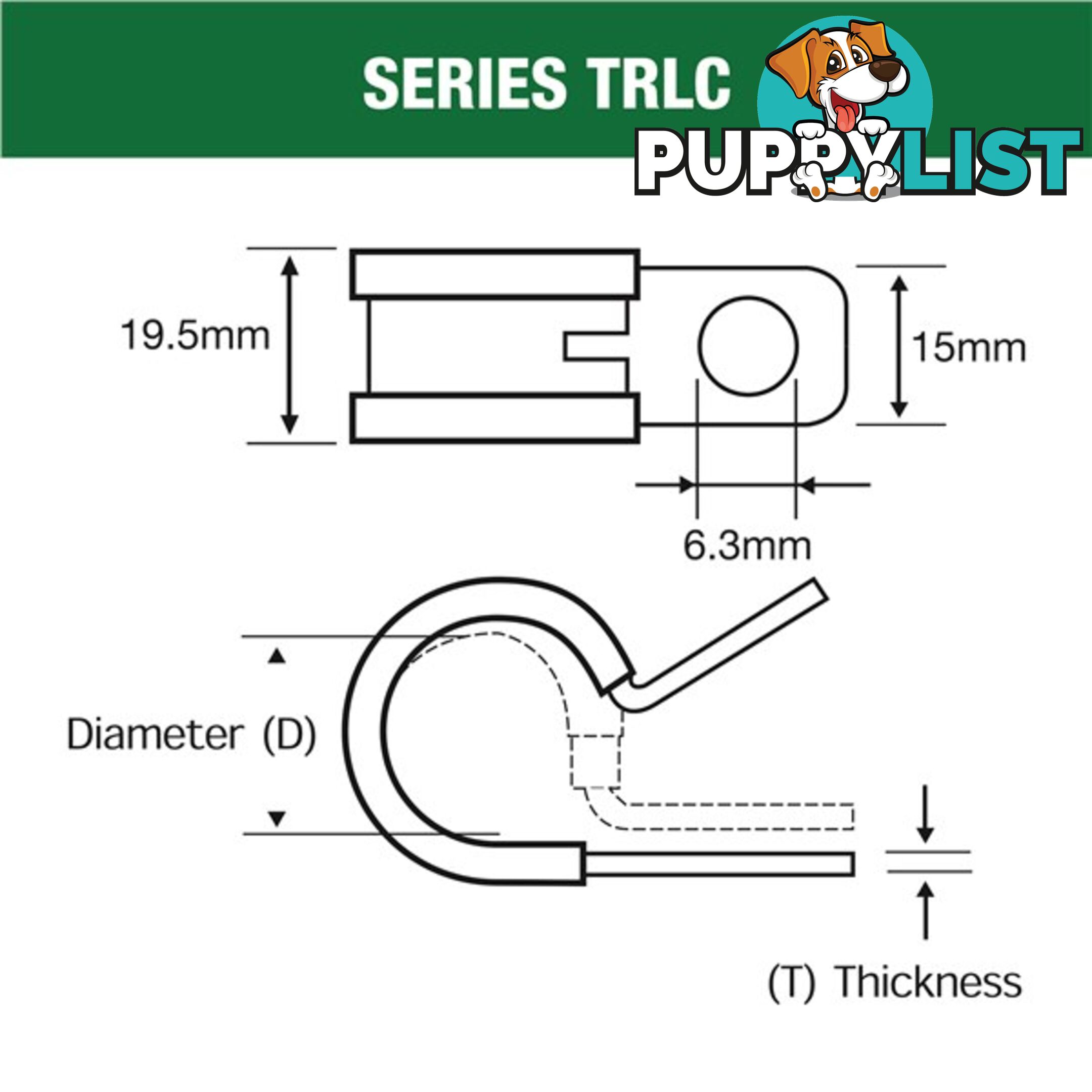 Tridon Rubber Lined Hose Clamp 18mm Stainless Steel 10 pk SKU - TRLCSS18P