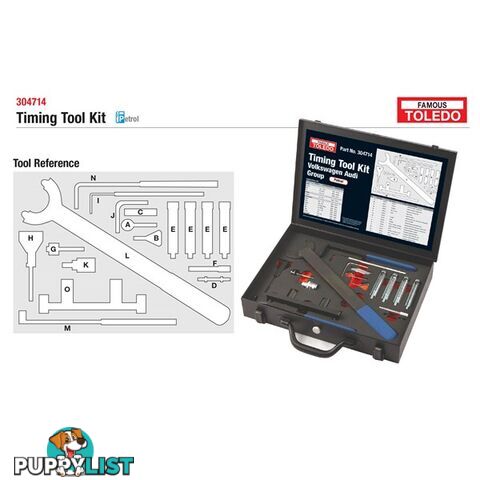 Toledo Timing Tool Kit  - Audi   Volkswagen SKU - 304714