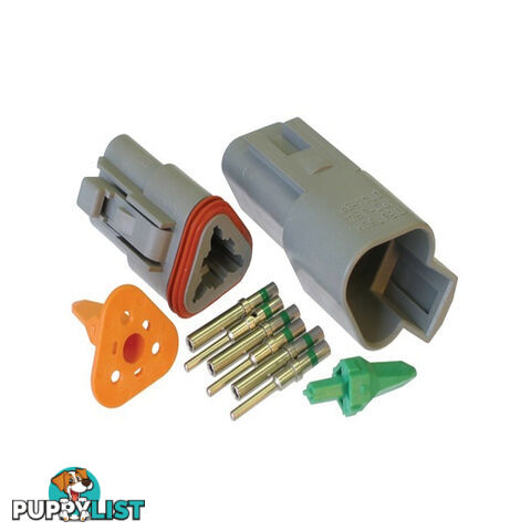 Deutsch DT 3-Way 3 Pin Electrical Connector Waterproof Plug Kit SKU - BB-Deutsch3Pin