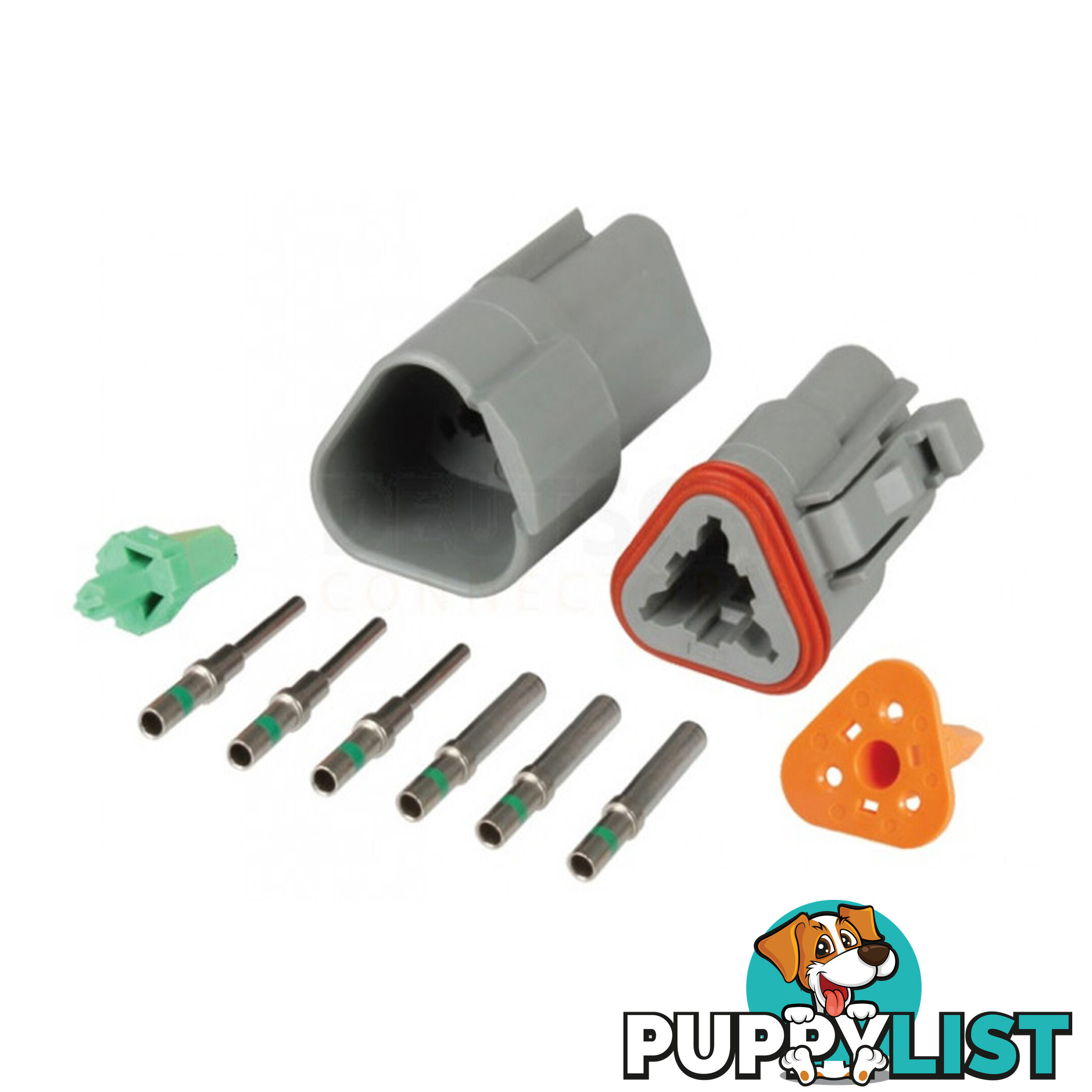 Deutsch DT 3-Way 3 Pin Electrical Connector Waterproof Plug Kit SKU - BB-Deutsch3Pin