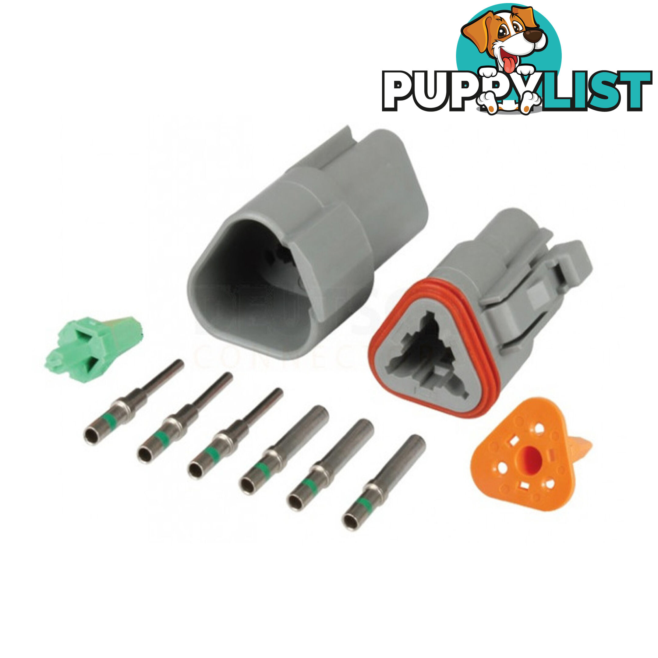 Deutsch DT 3-Way 3 Pin Electrical Connector Waterproof Plug Kit SKU - BB-Deutsch3Pin