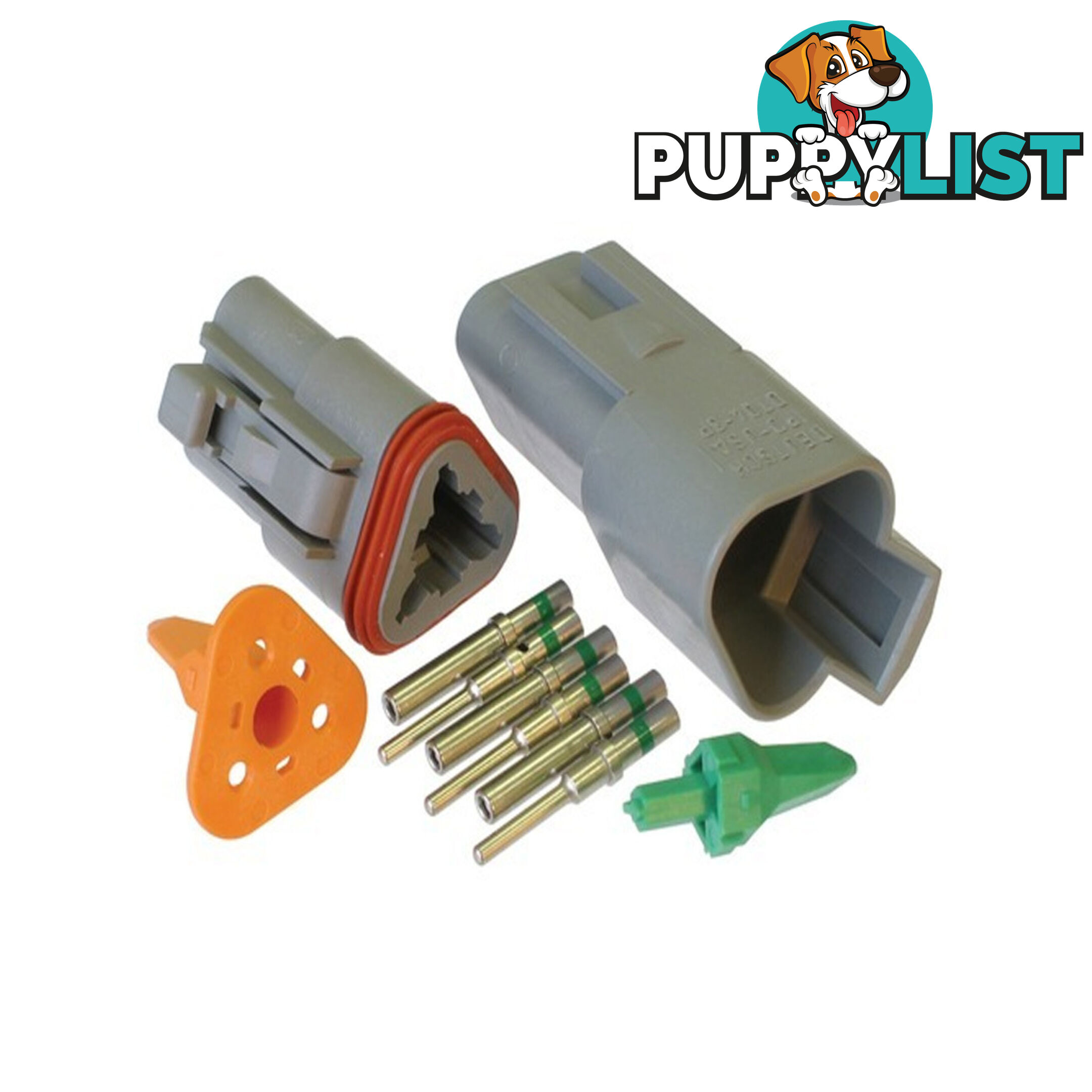 Deutsch DT 3-Way 3 Pin Electrical Connector Waterproof Plug Kit SKU - BB-Deutsch3Pin