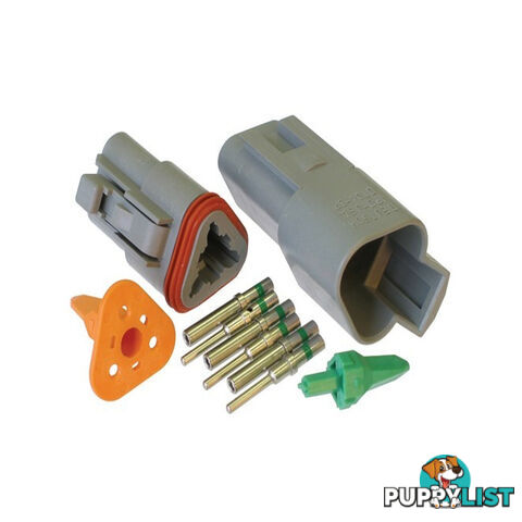 Deutsch DT 3-Way 3 Pin Electrical Connector Waterproof Plug Kit SKU - BB-Deutsch3Pin