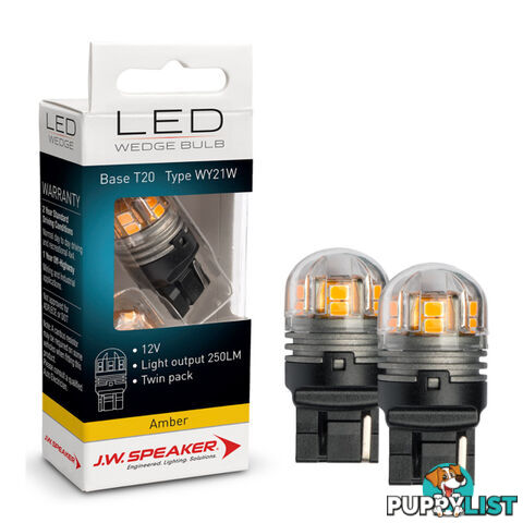 JW Speaker LED 12/24v Bulb S8 Base Amber Light Twin Pack SKU - 990132