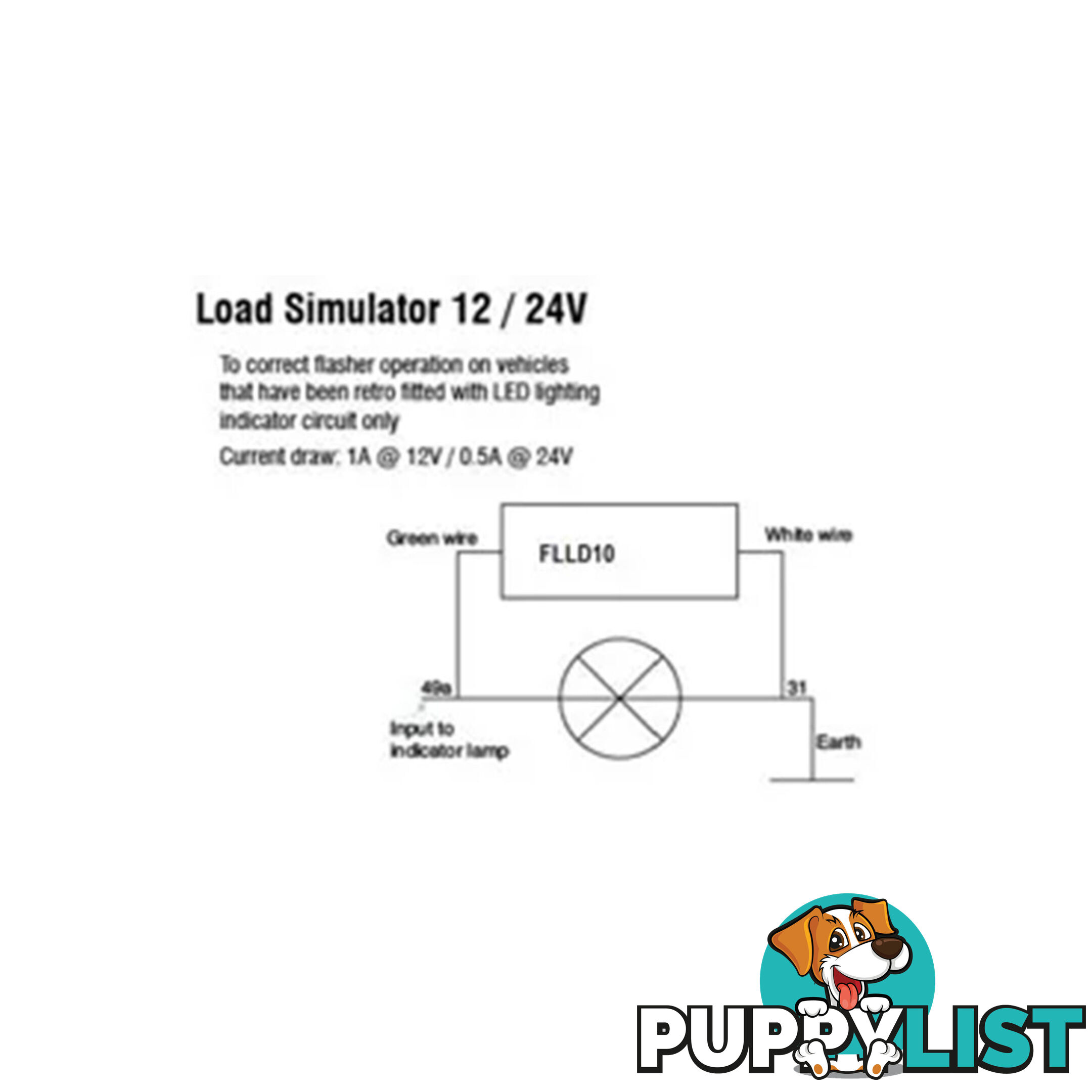 WhiteVision 9-33V DC Smartload LED Load Simulator Single Surface Mount SKU - FLLD10