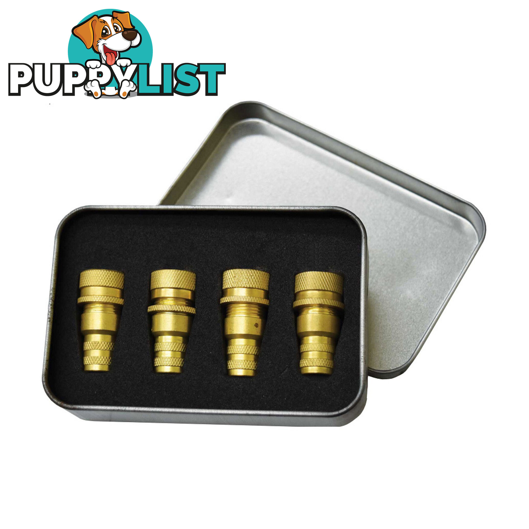 Tyre Deflator Valve Caps 4pc Set 6  - 30 PSI 100% Brass SKU - PY20122