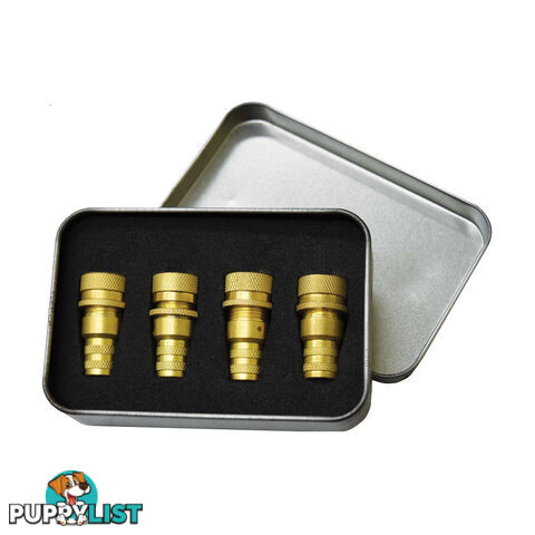 Tyre Deflator Valve Caps 4pc Set 6  - 30 PSI 100% Brass SKU - PY20122