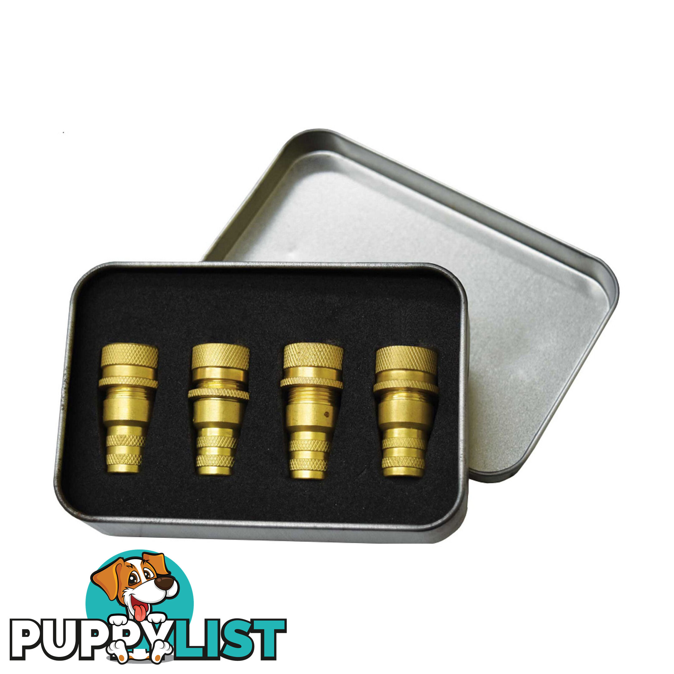 Tyre Deflator Valve Caps 4pc Set 6  - 30 PSI 100% Brass SKU - PY20122