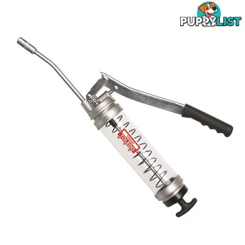 Toledo Clear Canister Grease Gun  - Lever Type 400g SKU - 305140