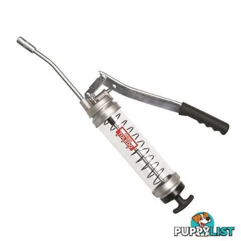 Toledo Clear Canister Grease Gun  - Lever Type 400g SKU - 305140