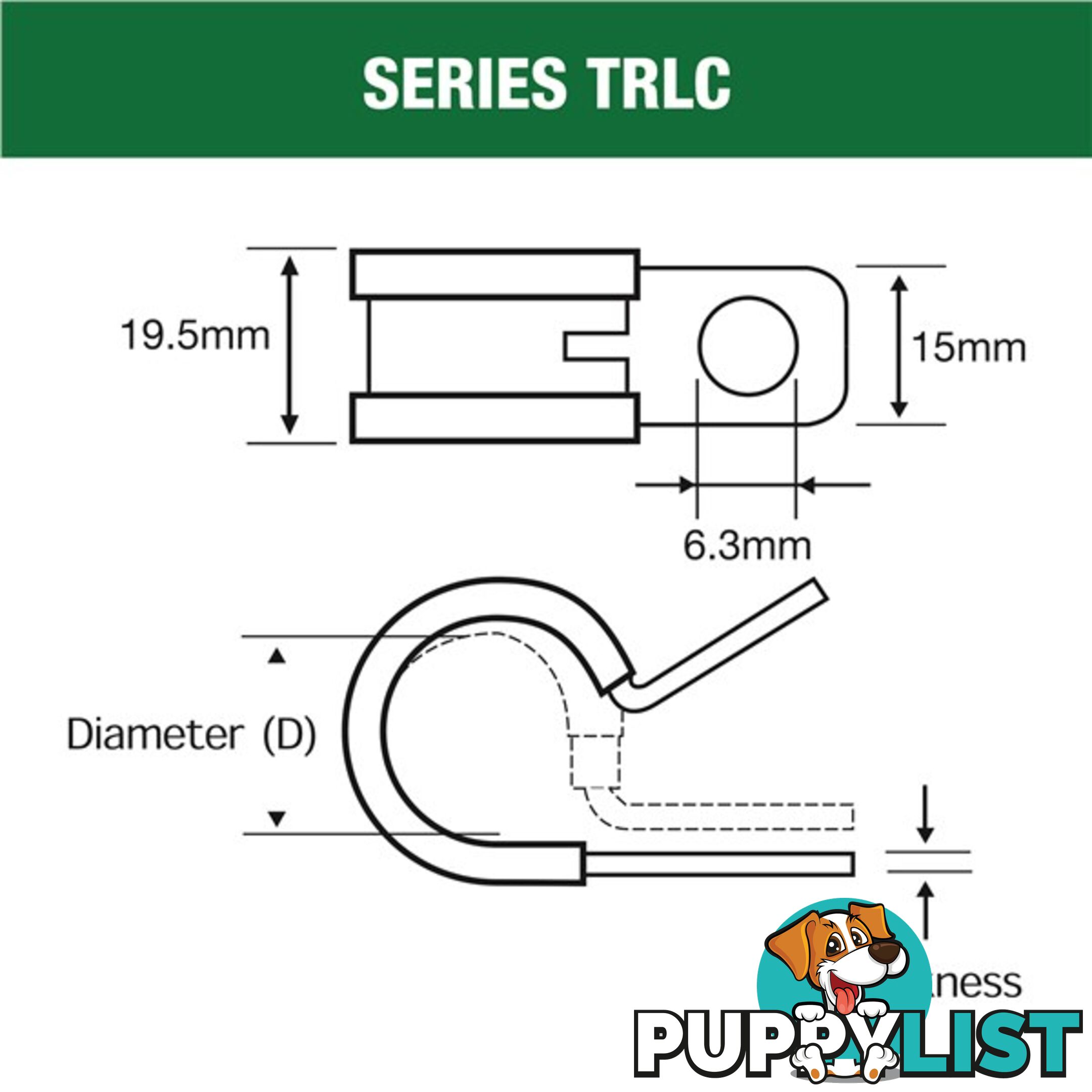 Tridon Rubber Lined Hose Clamp 74mm Zinc Plated 10 pk SKU - TRLC74P