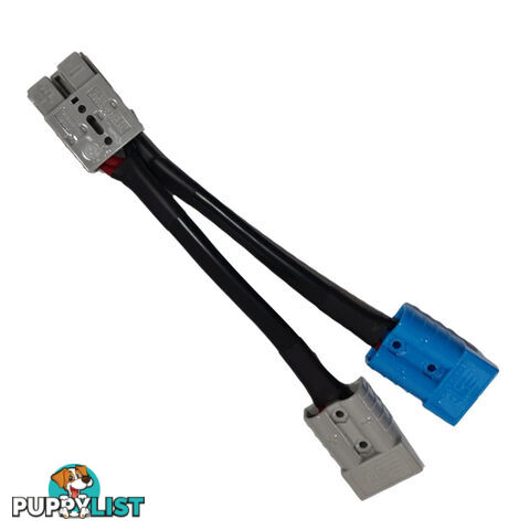 50 amp Anderson Plug Grey to 50 amp Anderson Plug Blue, Grey Splitter SKU - 50agrey-50agrey50ablue