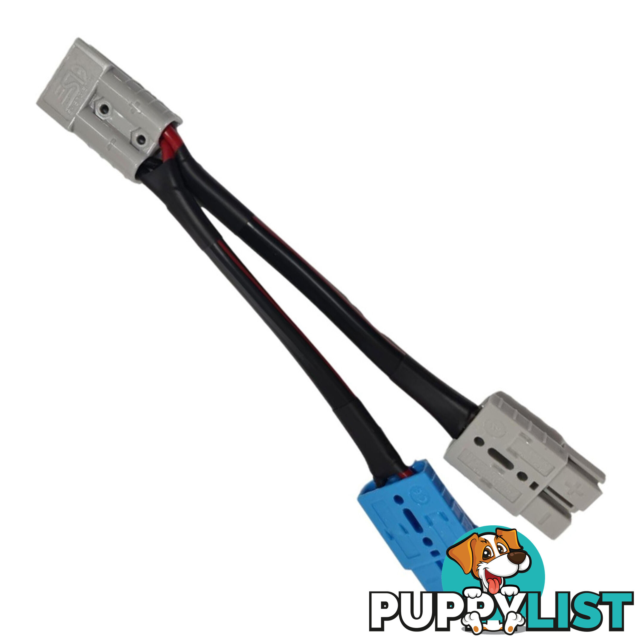 50 amp Anderson Plug Grey to 50 amp Anderson Plug Blue, Grey Splitter SKU - 50agrey-50agrey50ablue