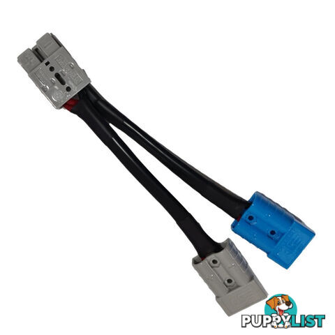 50 amp Anderson Plug Grey to 50 amp Anderson Plug Blue, Grey Splitter SKU - 50agrey-50agrey50ablue