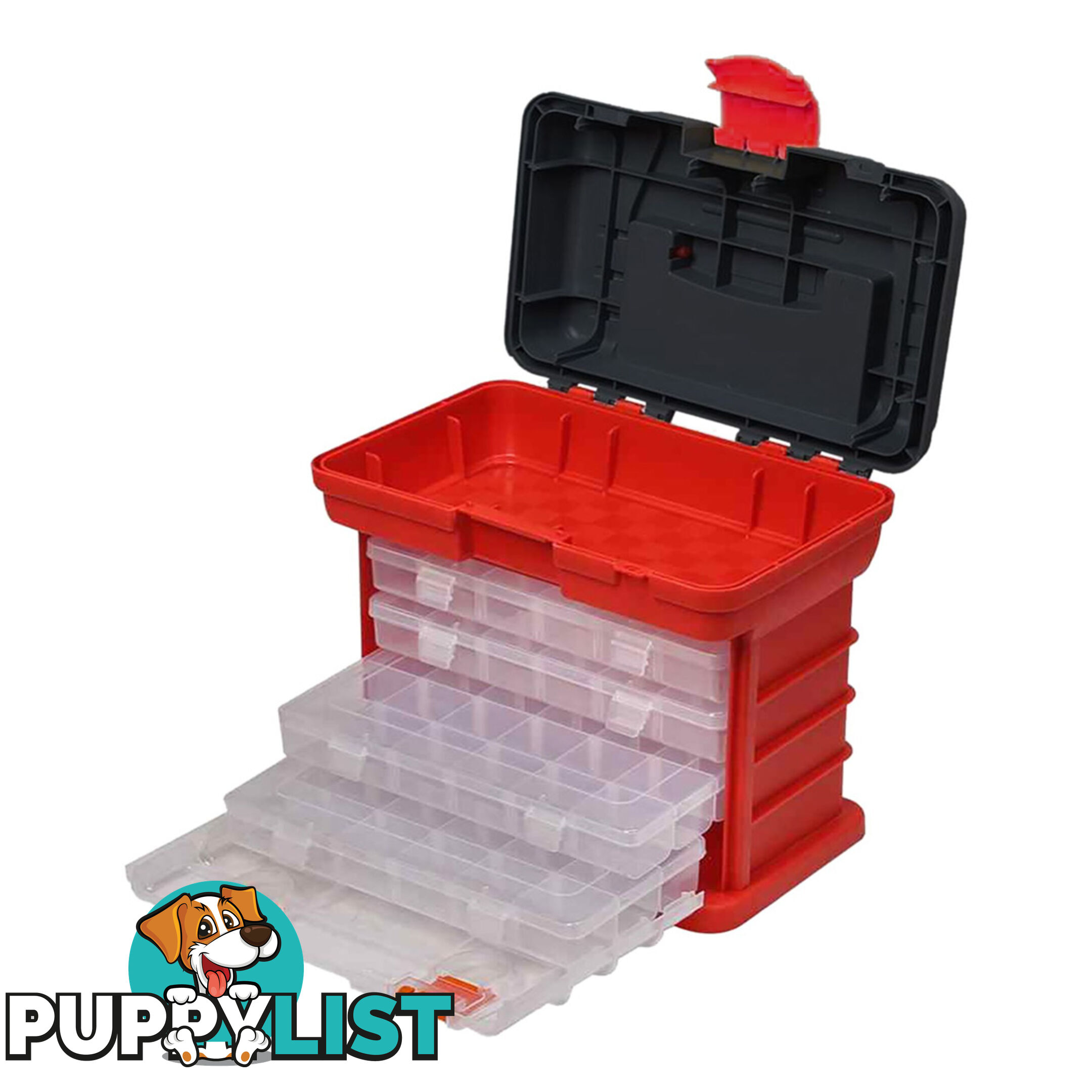 PK Tools Organiser Case 4 Removable Draws 97 Compartment SKU - PT80907