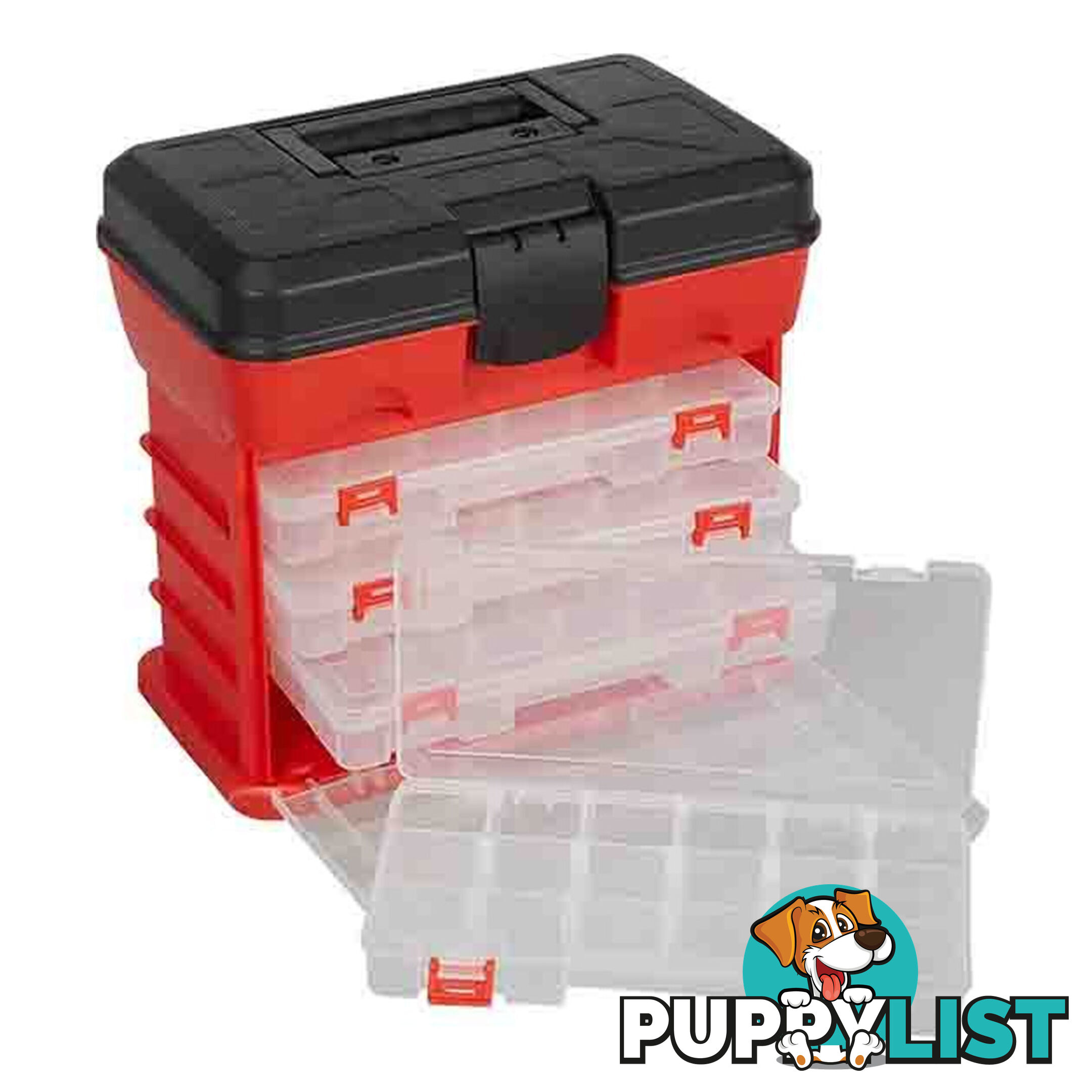 PK Tools Organiser Case 4 Removable Draws 97 Compartment SKU - PT80907