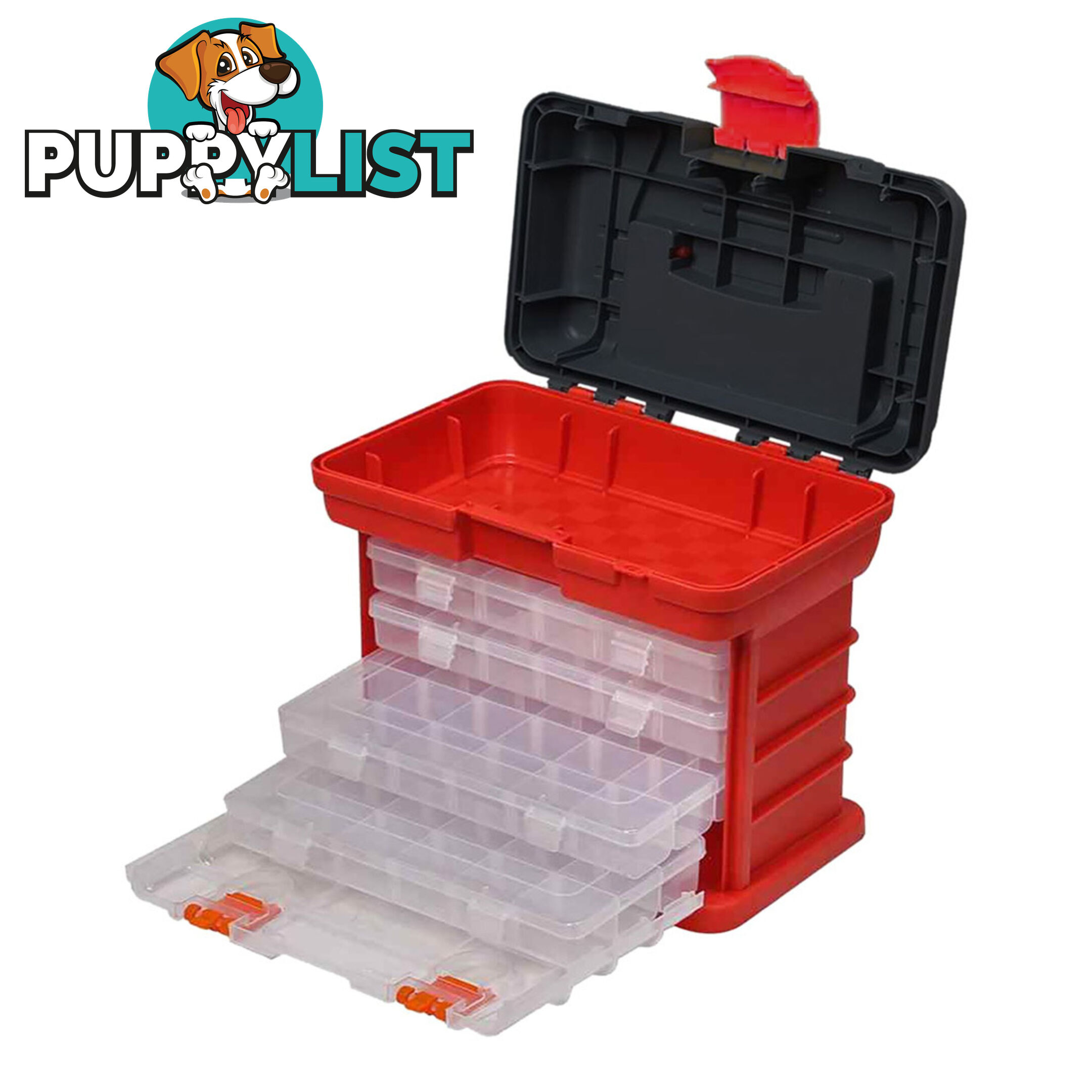 PK Tools Organiser Case 4 Removable Draws 97 Compartment SKU - PT80907