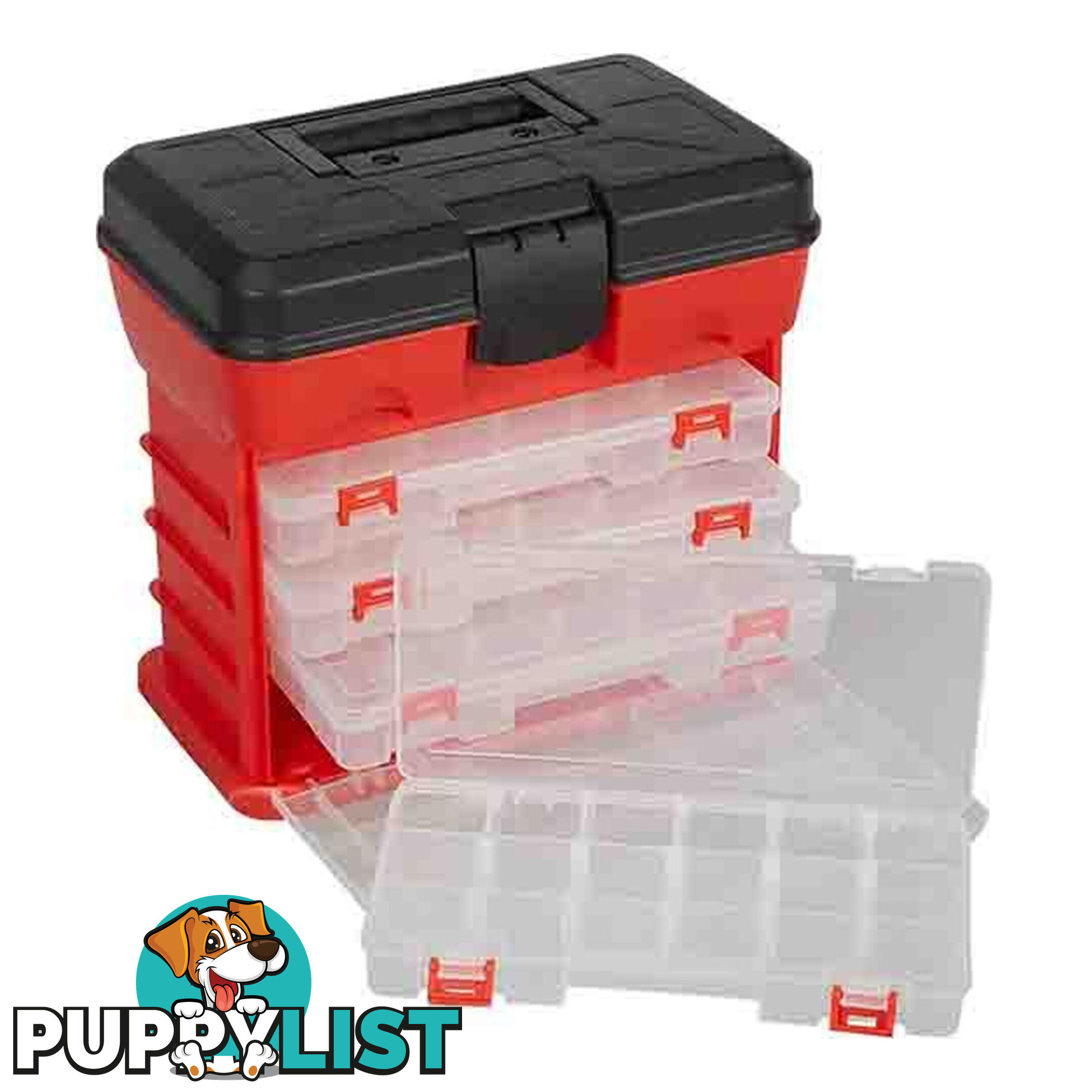 PK Tools Organiser Case 4 Removable Draws 97 Compartment SKU - PT80907