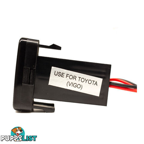 Dual USB Plug Compatible with Toyota 2 x 5v 2.1amp 34mmx22mm Blue B/light SKU - BB-ToyotaNewUSB