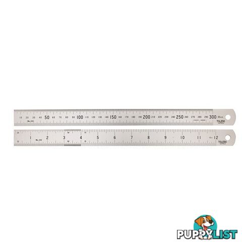 Stainless Steel Rule Double Sided Metric   Imperial  - 150mm SKU - 150B6