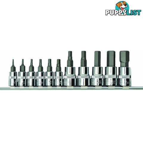 PK Tools Hex Bit Socket 1/4 "   3/8 "dr Metric 11pc Set SKU - PT11902