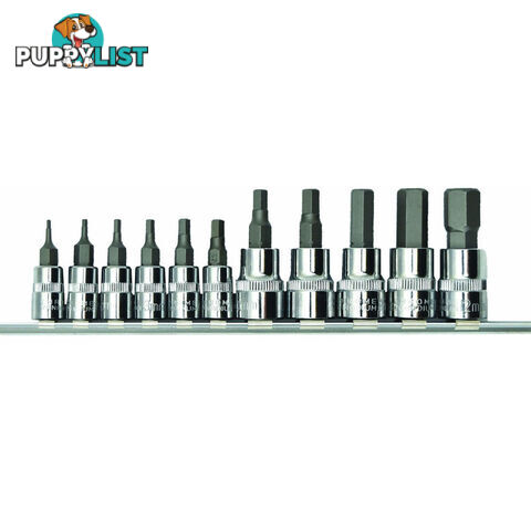 PK Tools Hex Bit Socket 1/4 "   3/8 "dr Metric 11pc Set SKU - PT11902