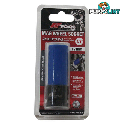 PK Tools 1/2 "dr  Impact Mag Wheel Socket 17mm w/Zeon System SKU - PT12521