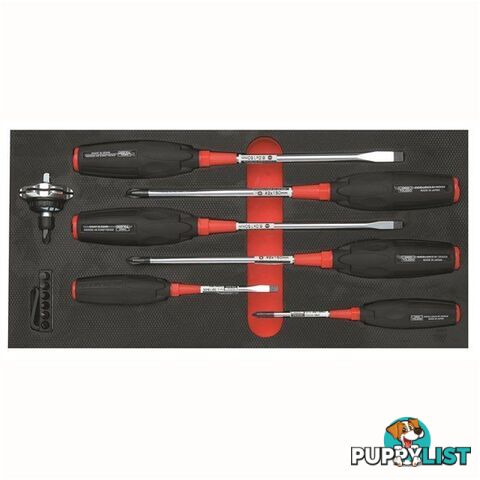 Toledo Screwdriver Set 7 Pc 3 x Phillips 3 x Slotted 1 x Gearless SKU - 321983