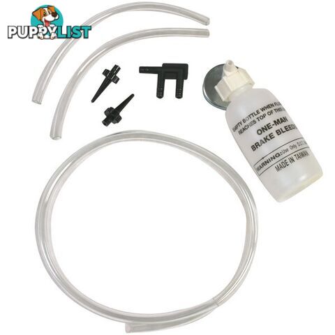 Toledo Brake Bleeder Kit One Man Magnetic Bottle 3 x Attachments SKU - 310261