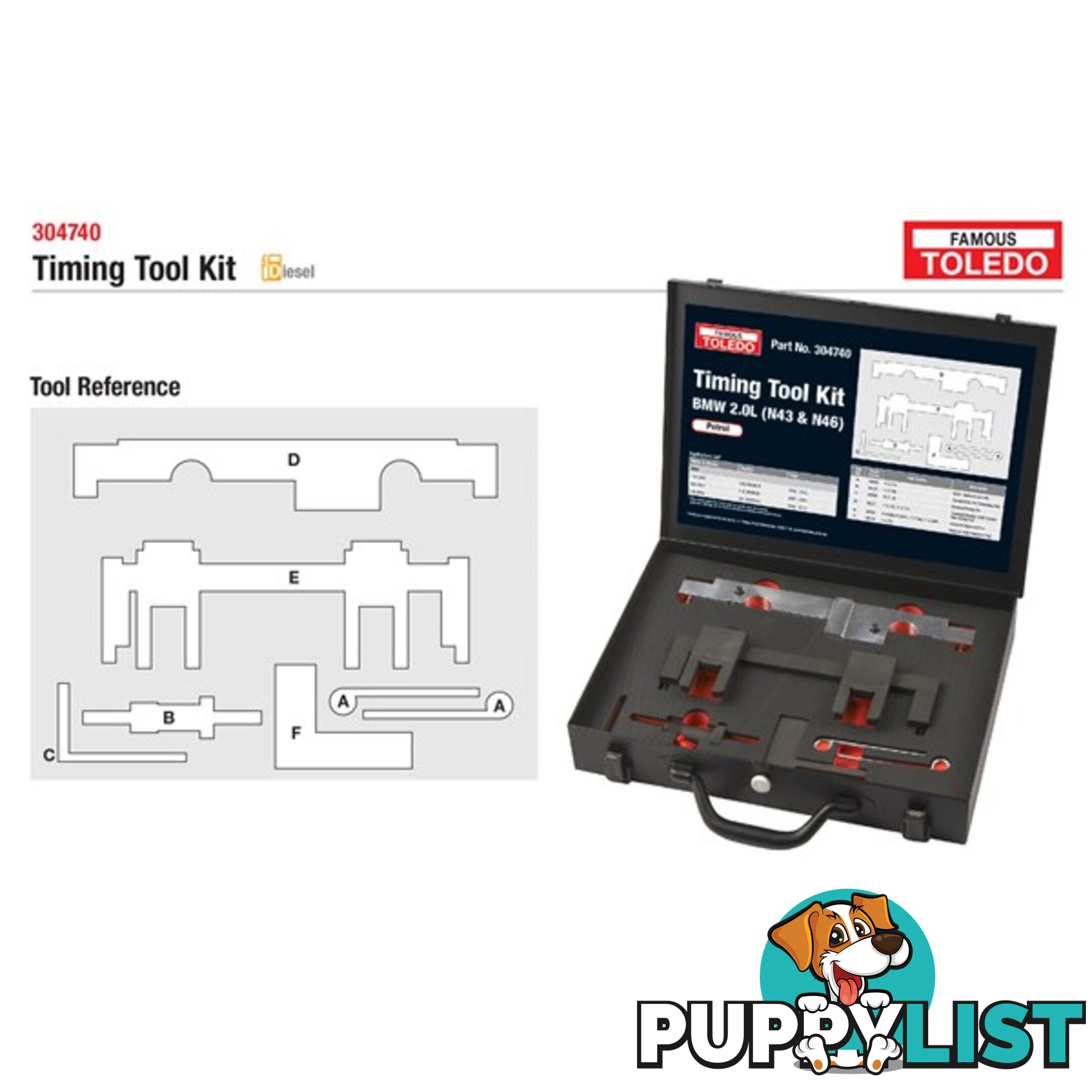 Toledo Timing Tool Kit  - BMW SKU - 304740